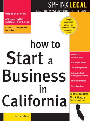 cover image of How to Start a Business in California, 2E